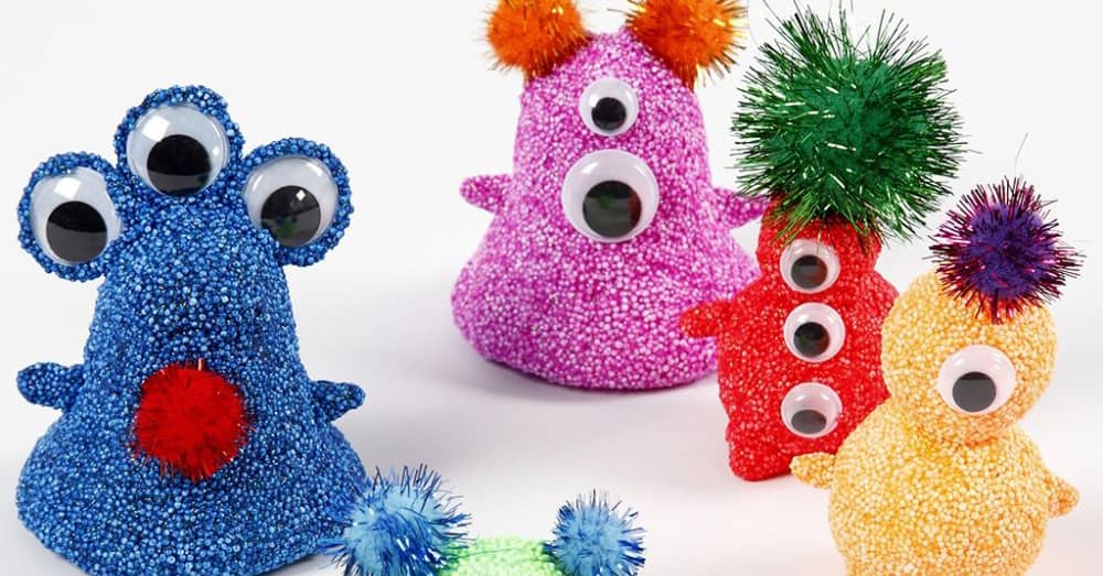 Knutselidee: Aliens van Foam Clay