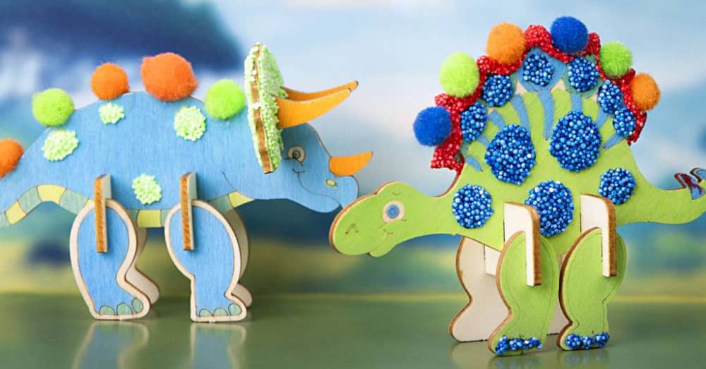 Dinosaurussen Knutselen met Multi Markers en Foam Clay