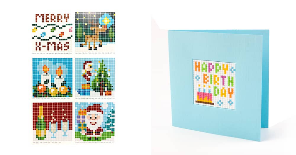 Knutselidee: Pixelhobby wenskaarten maken