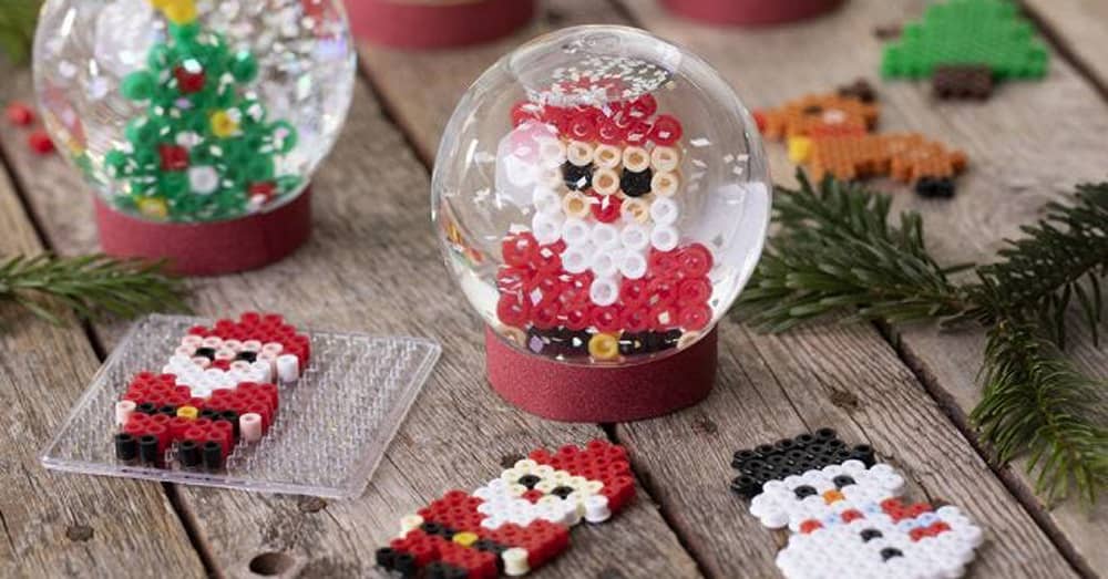 Knutselidee : Kerst Sneeuwbol maken