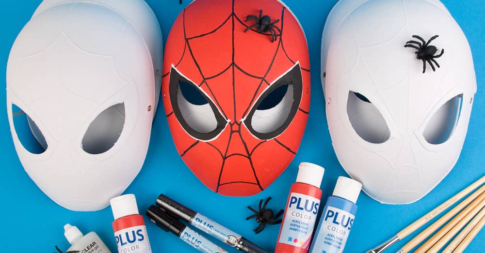 Knutselidee: Spiderman Maskers kleuren
