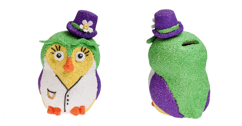 Foam Clay Voorbeeld - Spaarpot Uil