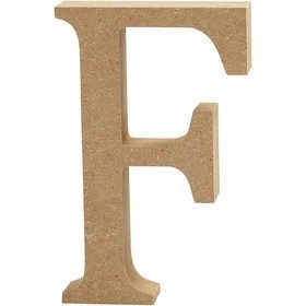 MDF Letter F | Hoogte 13 cm