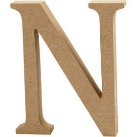 MDF Letter N | Hoogte 13 cm