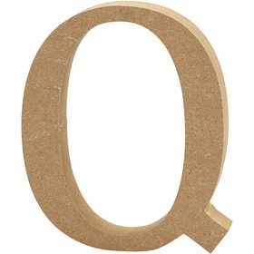 MDF Letter Q | Hoogte 13 cm