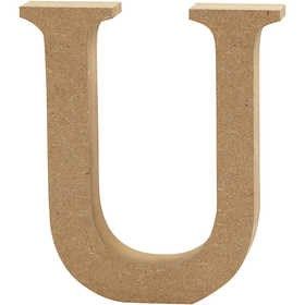 MDF Letter U | Hoogte 13 cm