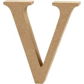MDF Letter V | Hoogte 13 cm