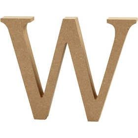 MDF Letter W | Hoogte 13 cm