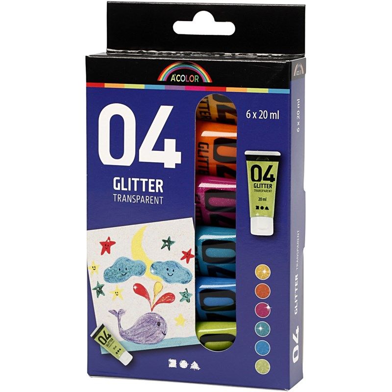 Glitter hobby verf voor kinderen