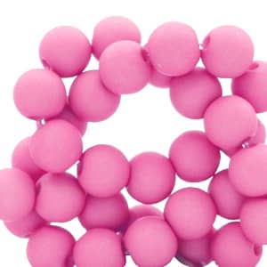 Fuchsia acryl kralen