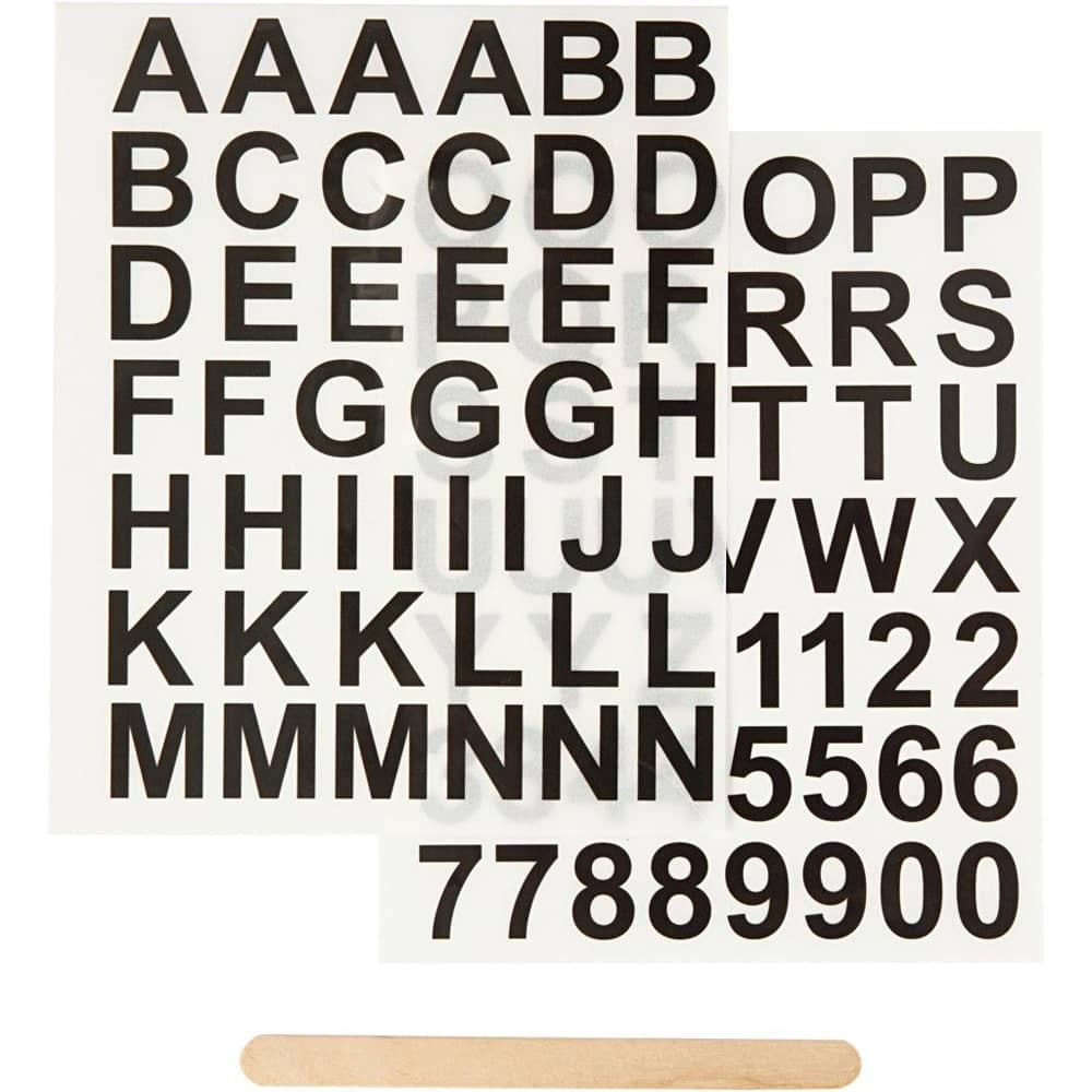 Rub-on stickers alfabet