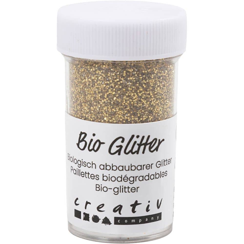 Biologisch afbreekbare glitter - goud
