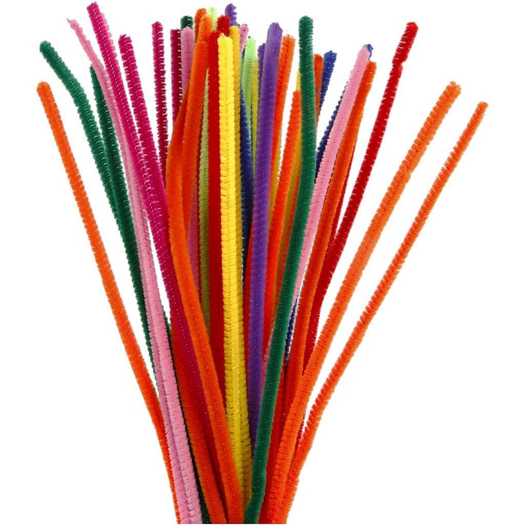 Chenille draad in 10 kleuren, dikte 6 mm