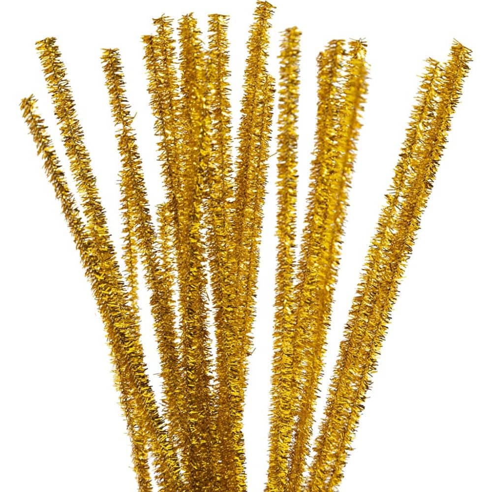 Chenille draad Goud Metallic
