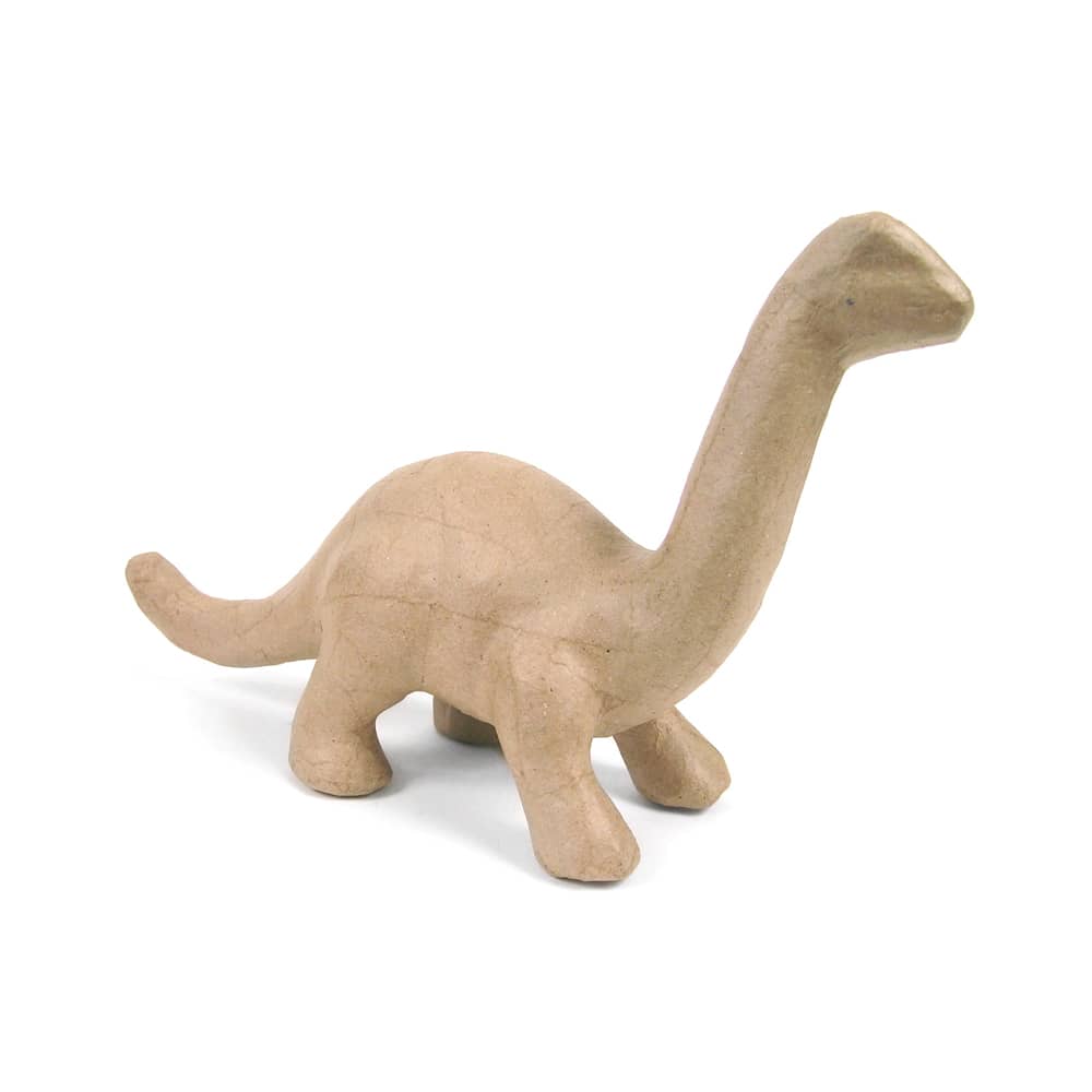 Grote dinosaurus Brontosaurus van papier-maché om zelf te versieren