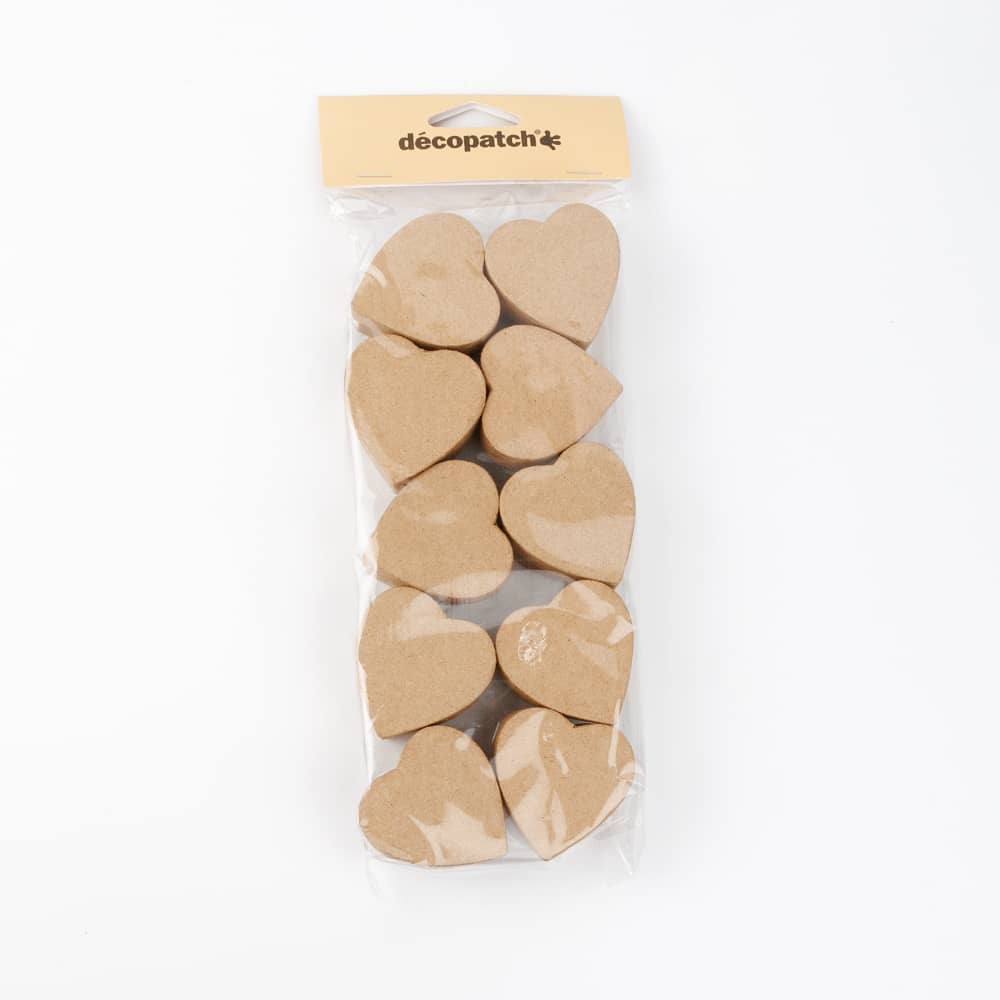 Kleine hartvormige doosjes van papier-maché - knutselen