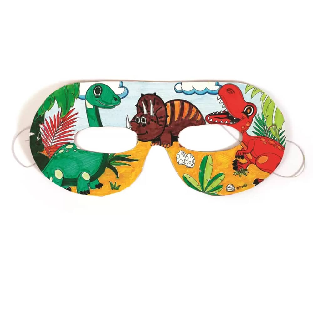 Dino maskers kleuren