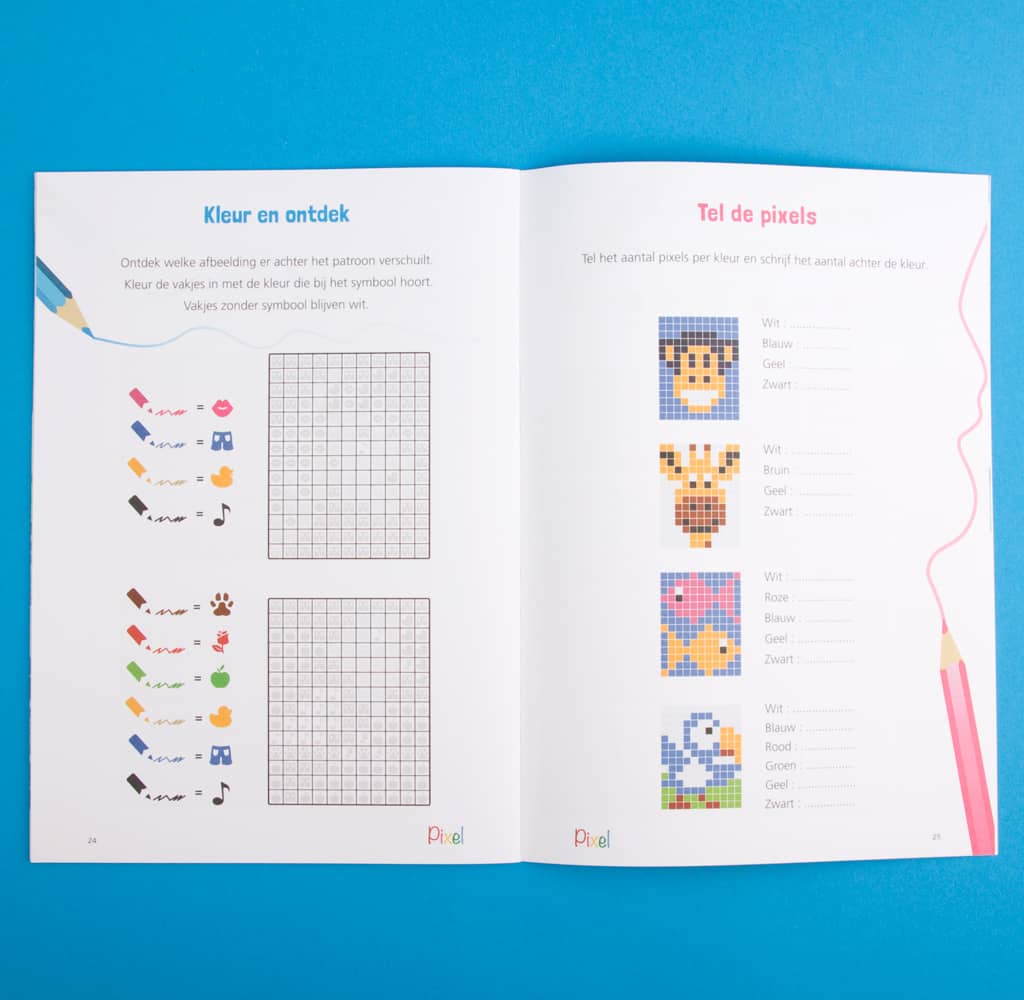 Pixelhobby Patronenboek voorbeeld inhoud