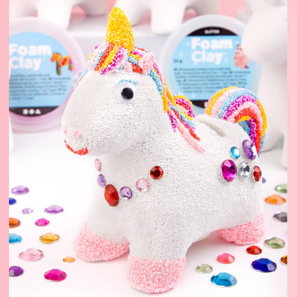 Eenhoorn versierd met strass stenen