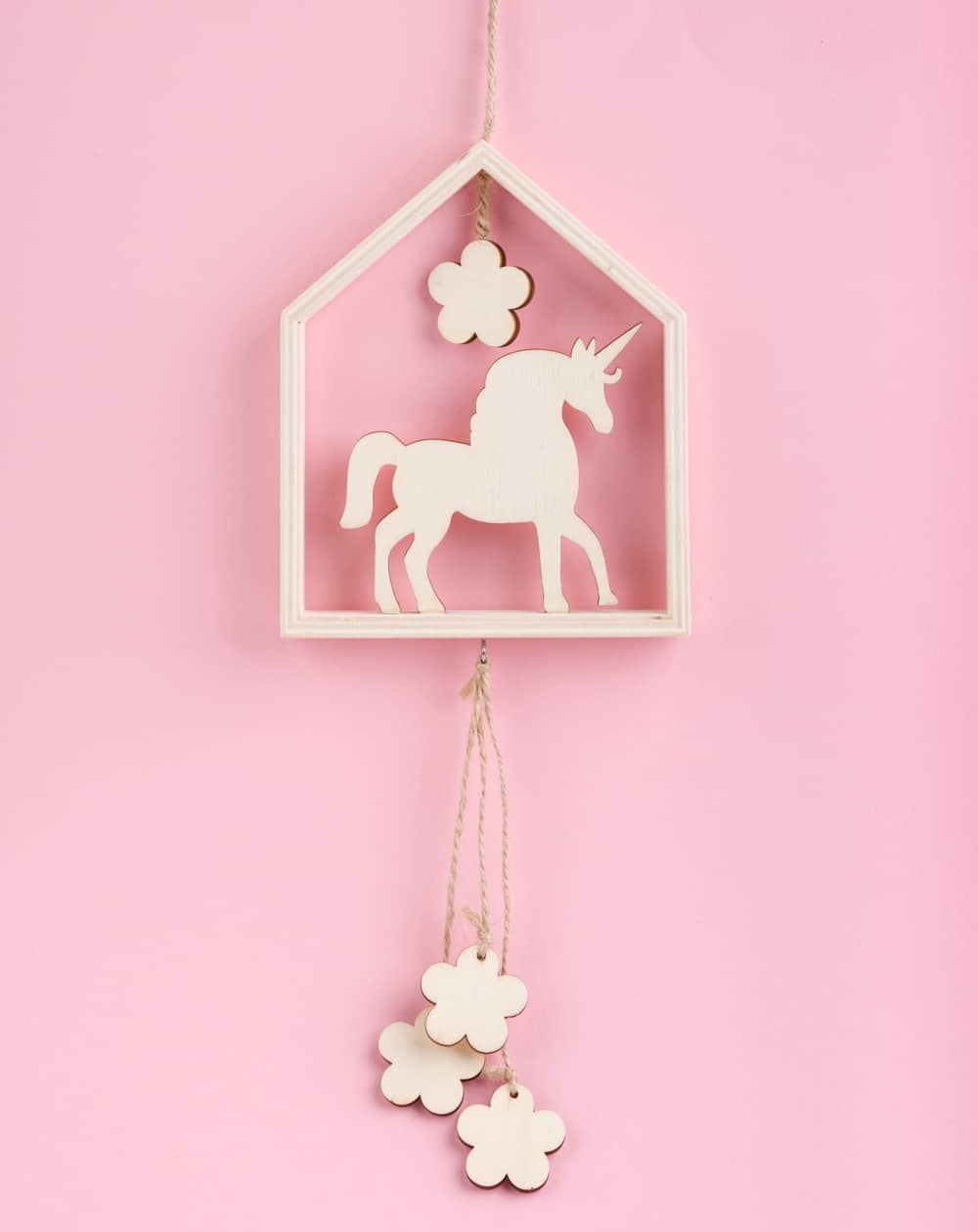 Houten Eenhoorn Dromenvanger | 14,5 cm