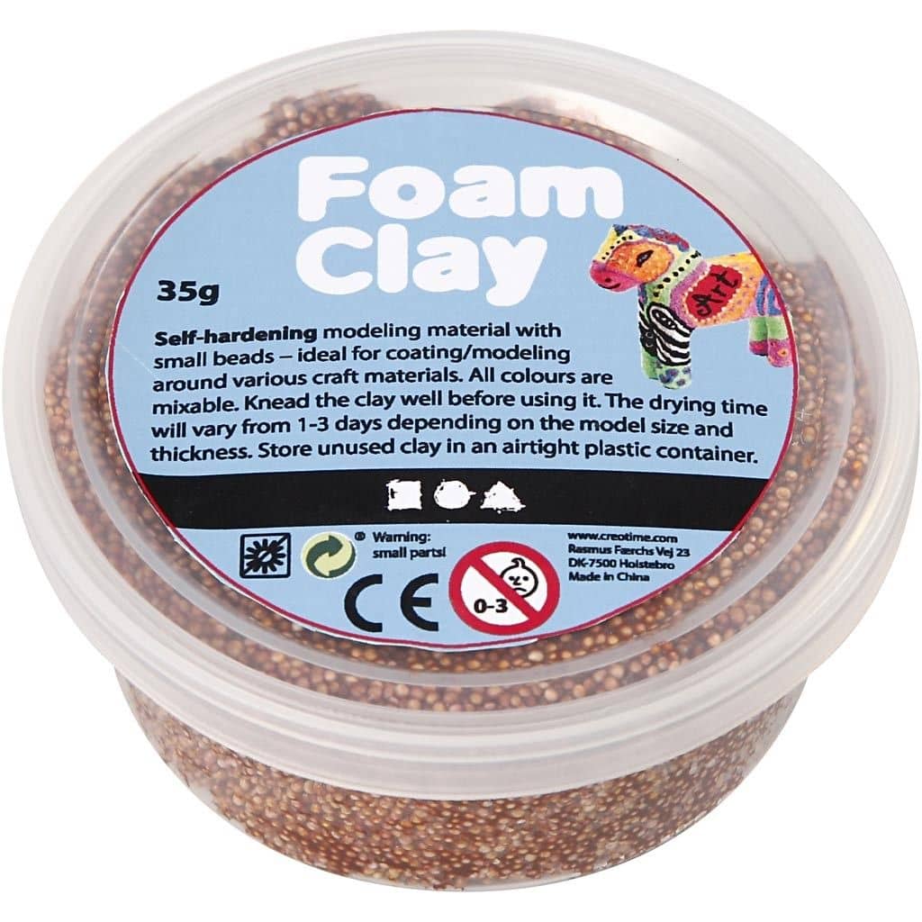 Foam Clay- Kleur Bruin - Klei met bolletjes