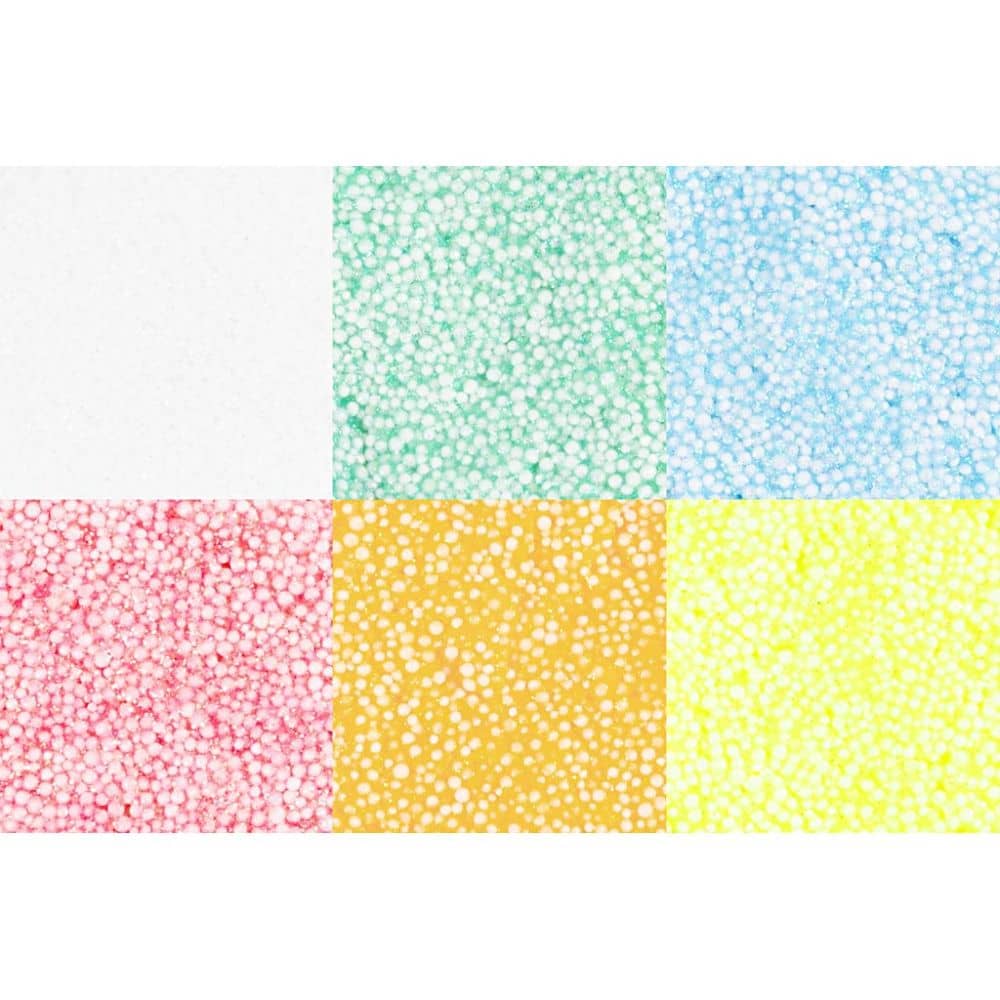 6 kleuren Glitter Foam Clay