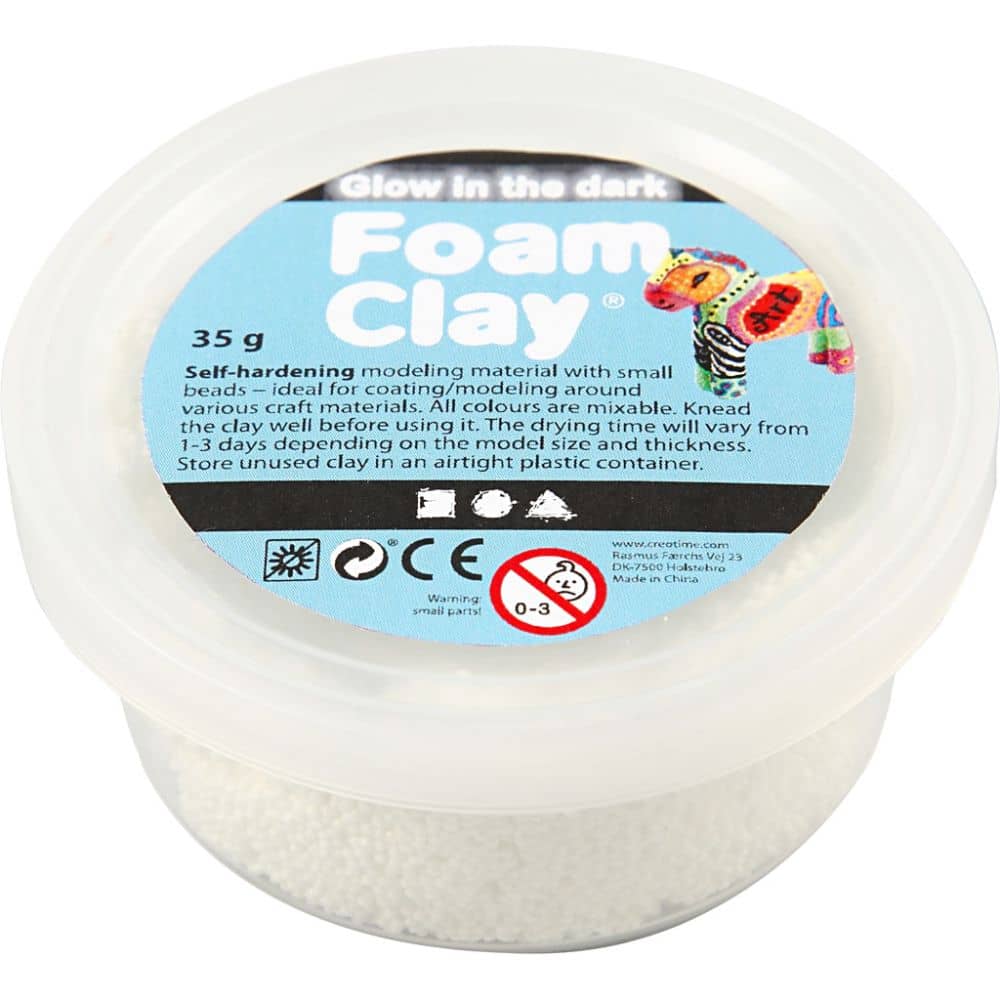 Potje Foam Clay Glow in the Dark