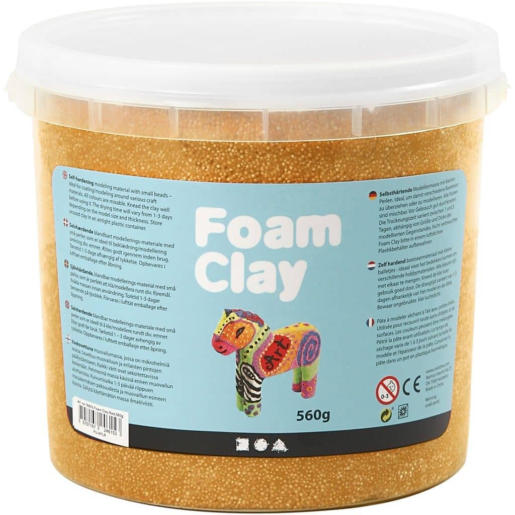 Emmer Foam Clay metallic goud - 560 gram