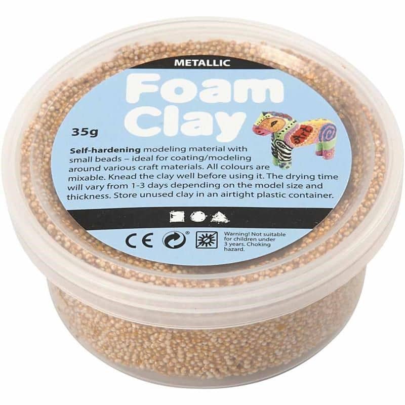 Foam Clay Metallic Goud
