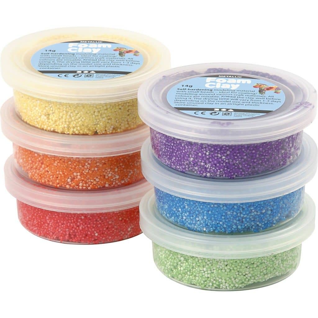 Foam Clay Metallic A - 6 x 14 gram