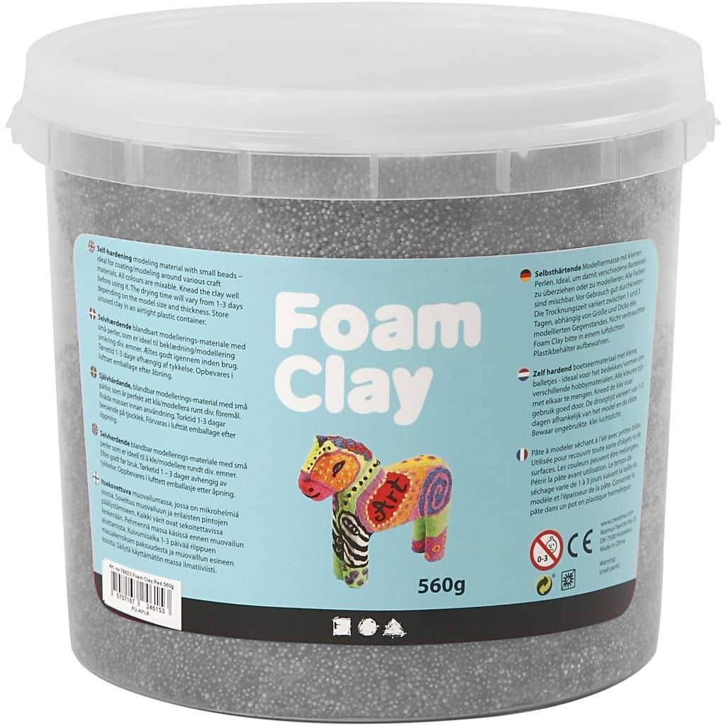 Emmer Foam Clay metallic zilver  560 gram