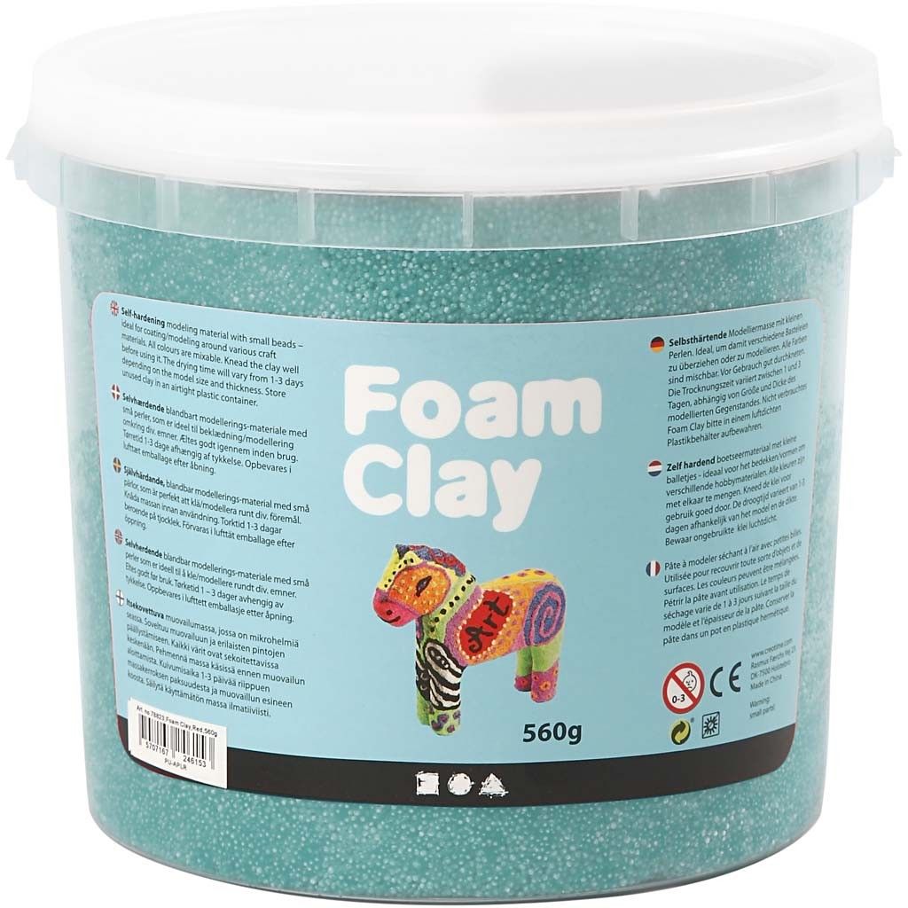 Donkergroene Foam Clay - 560 gram