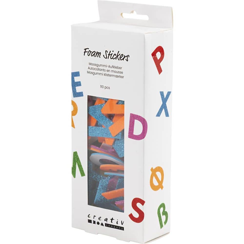 EVA Foam Stickers Alfabet - 110 st