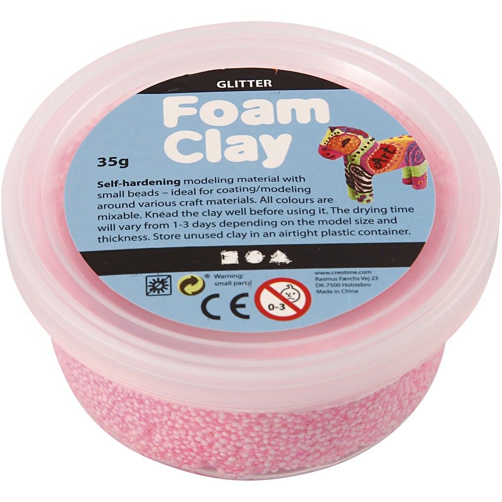 Foam Clay Glitter | 35 gram | Keuze uit 8 kleuren
