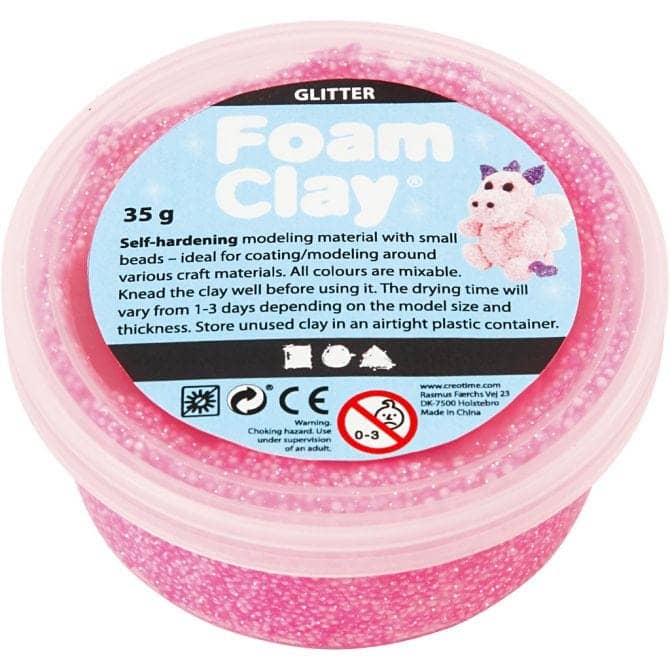 Foam Clay Glitter | 35 gram | Keuze uit 8 kleuren