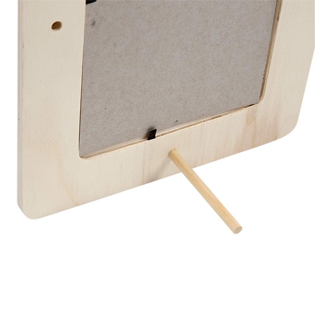 Houten fotolijst met standaard
