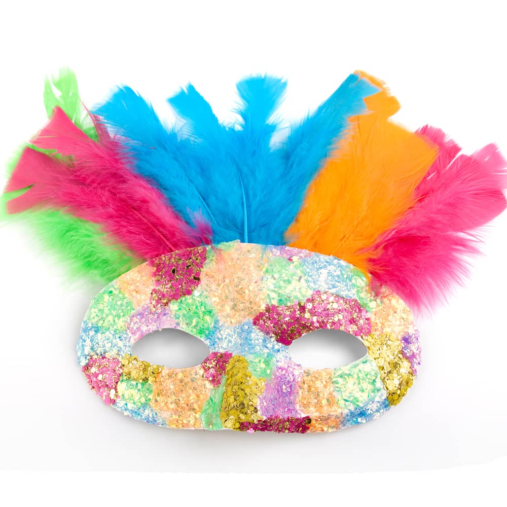 Maskers maken met Glitter Clay