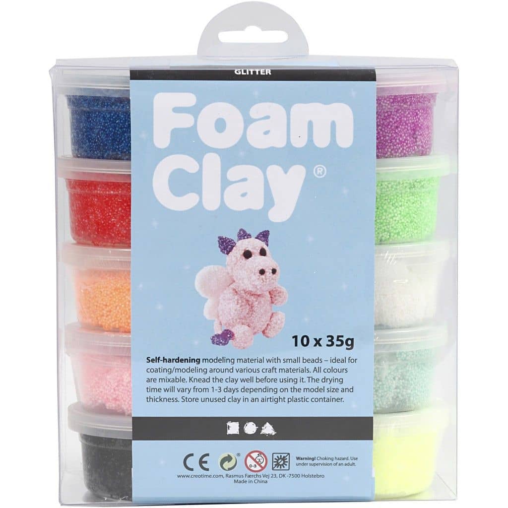 Knutselpakket Glitter Foam Clay