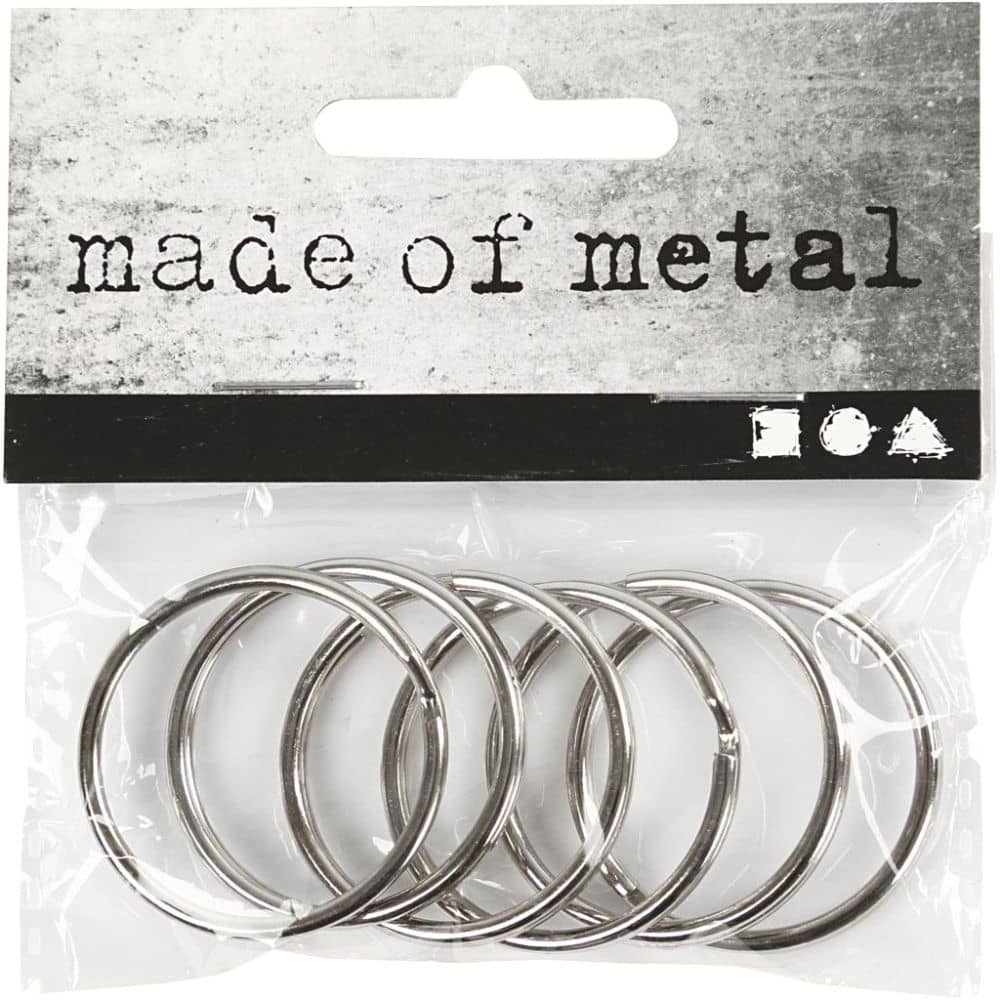 Sleutelhanger ring | 30 mm | 6 st