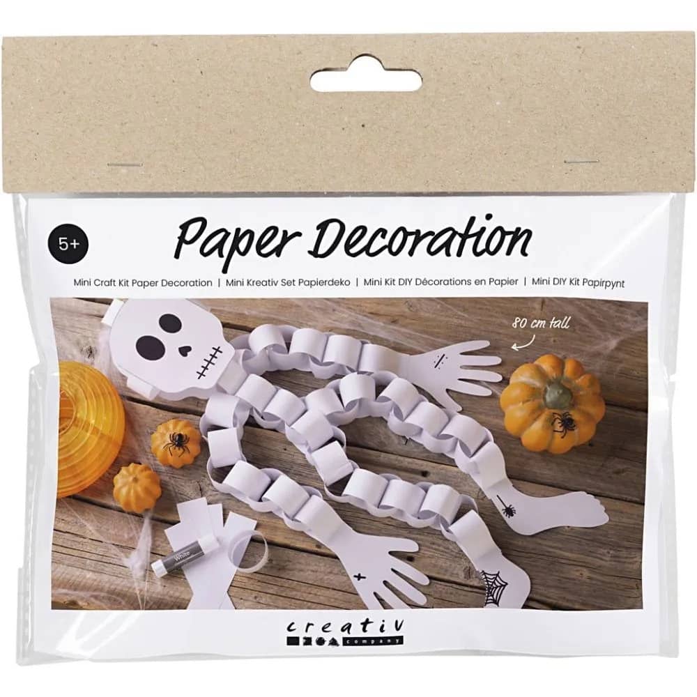 Mini Knutselset Skelet van papier maken