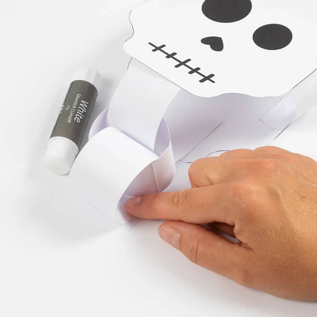 Knutselidee Skelet van papier