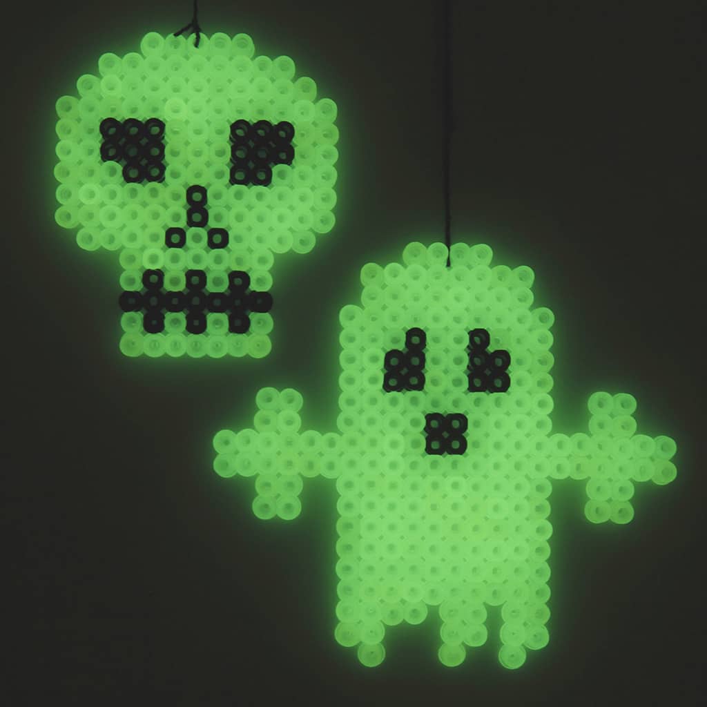 Voorbeeld Strijkkralen Glow in the dark