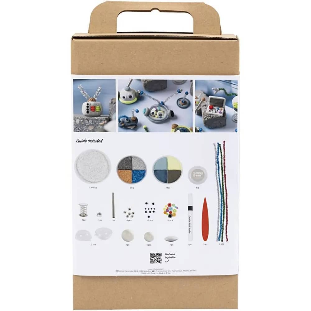 Inhoud Hobbyset Robots Boetseren