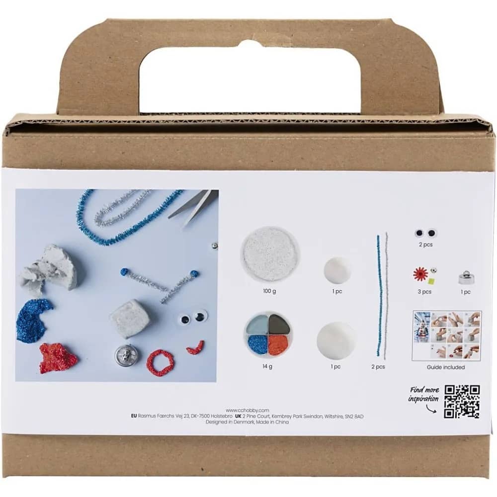 Achterzijde hobbyset Robot boetseren