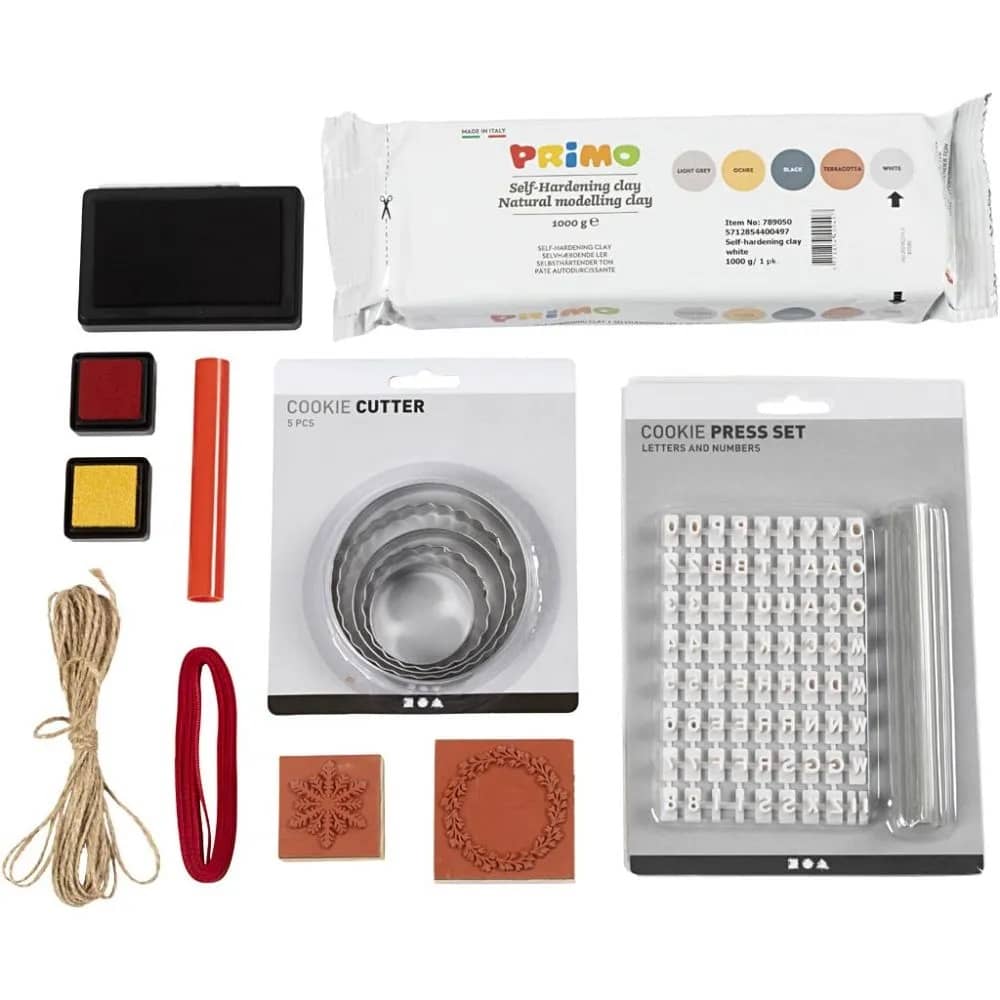 Inhoud hobbyset kerstornamenten