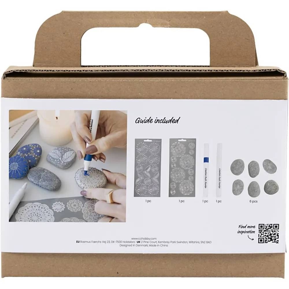 Hobbyset stenen versieren