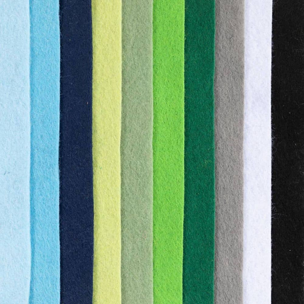 Hobbyvilt blauw-groen