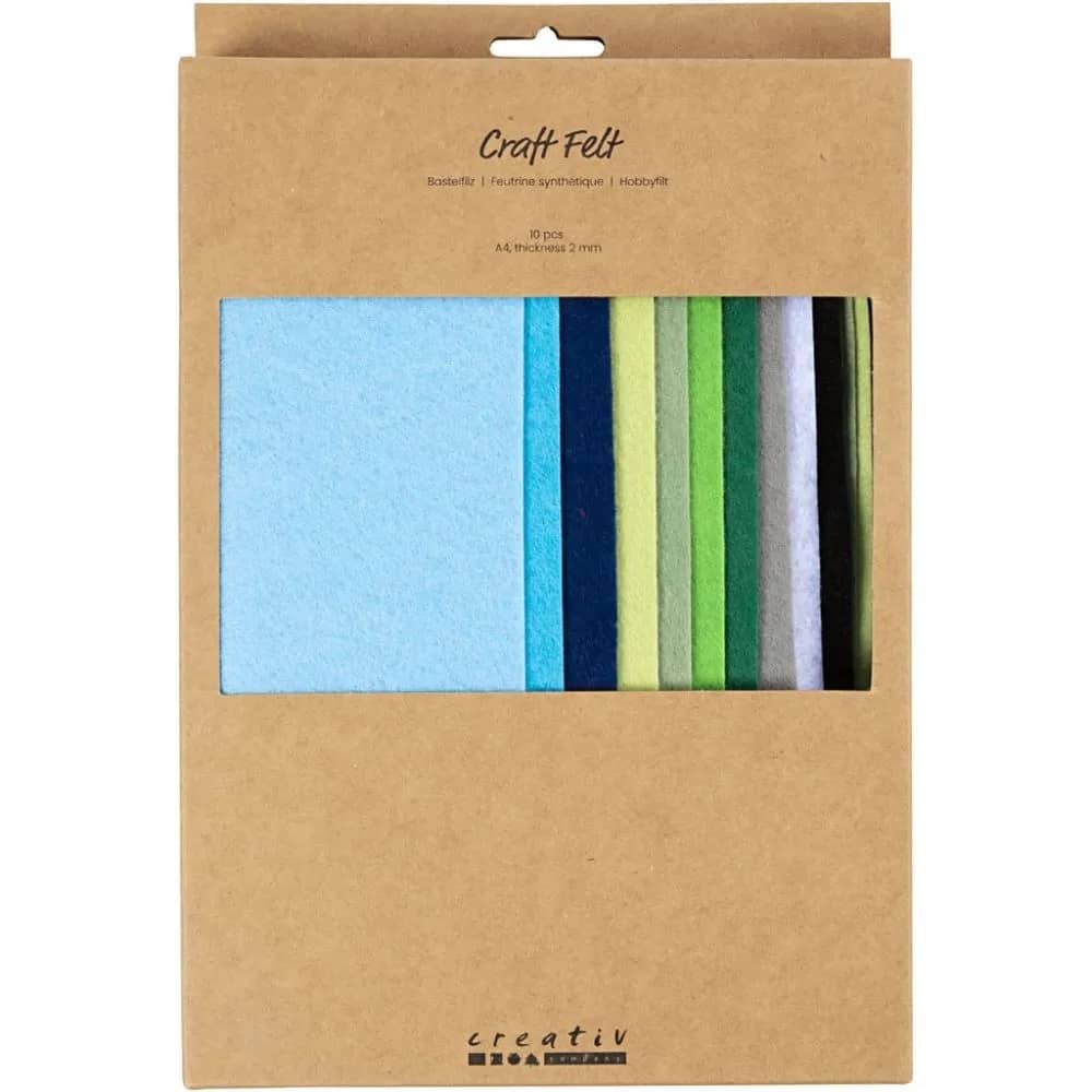 Hobbyvilt blauw-groen