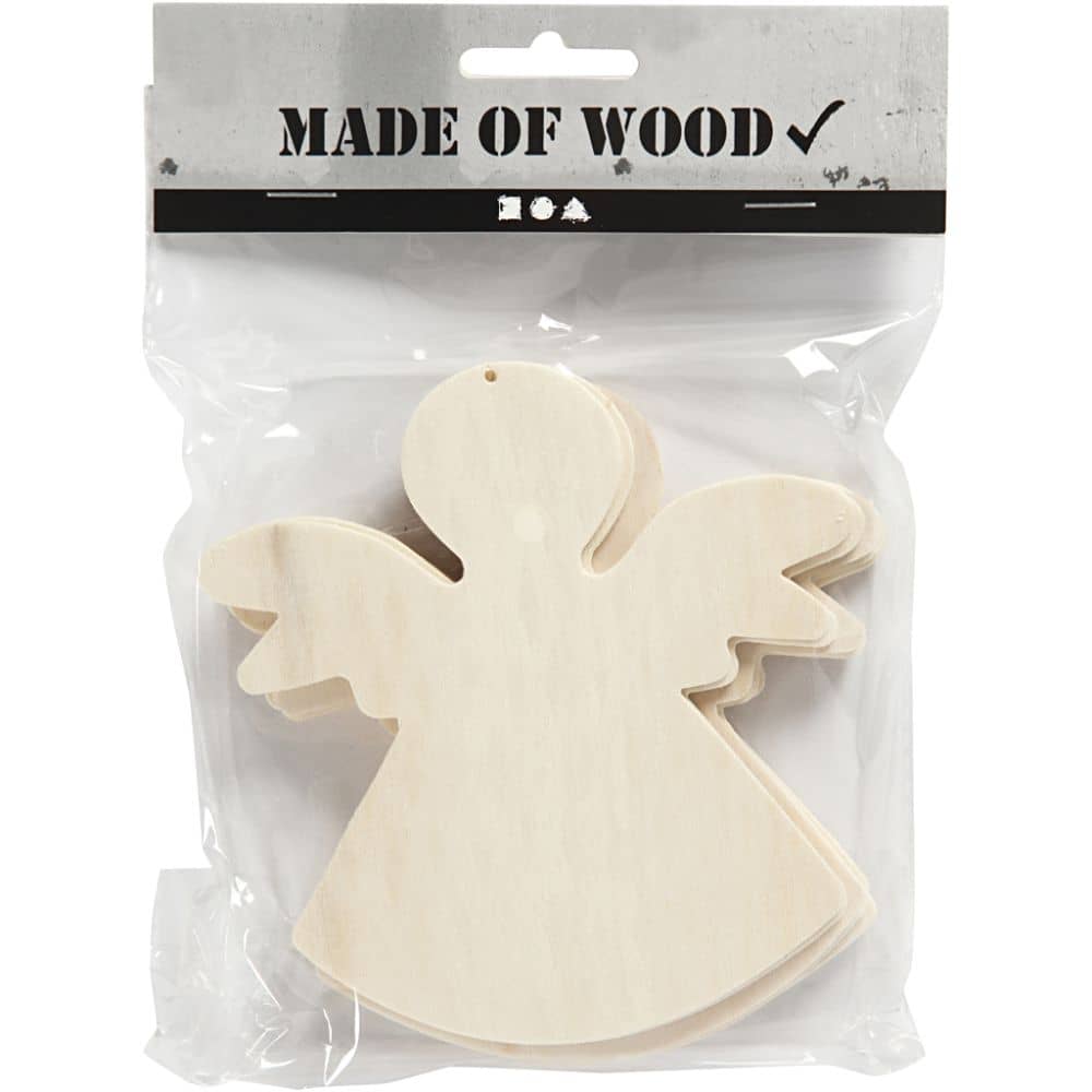 Kerst engel van hout
