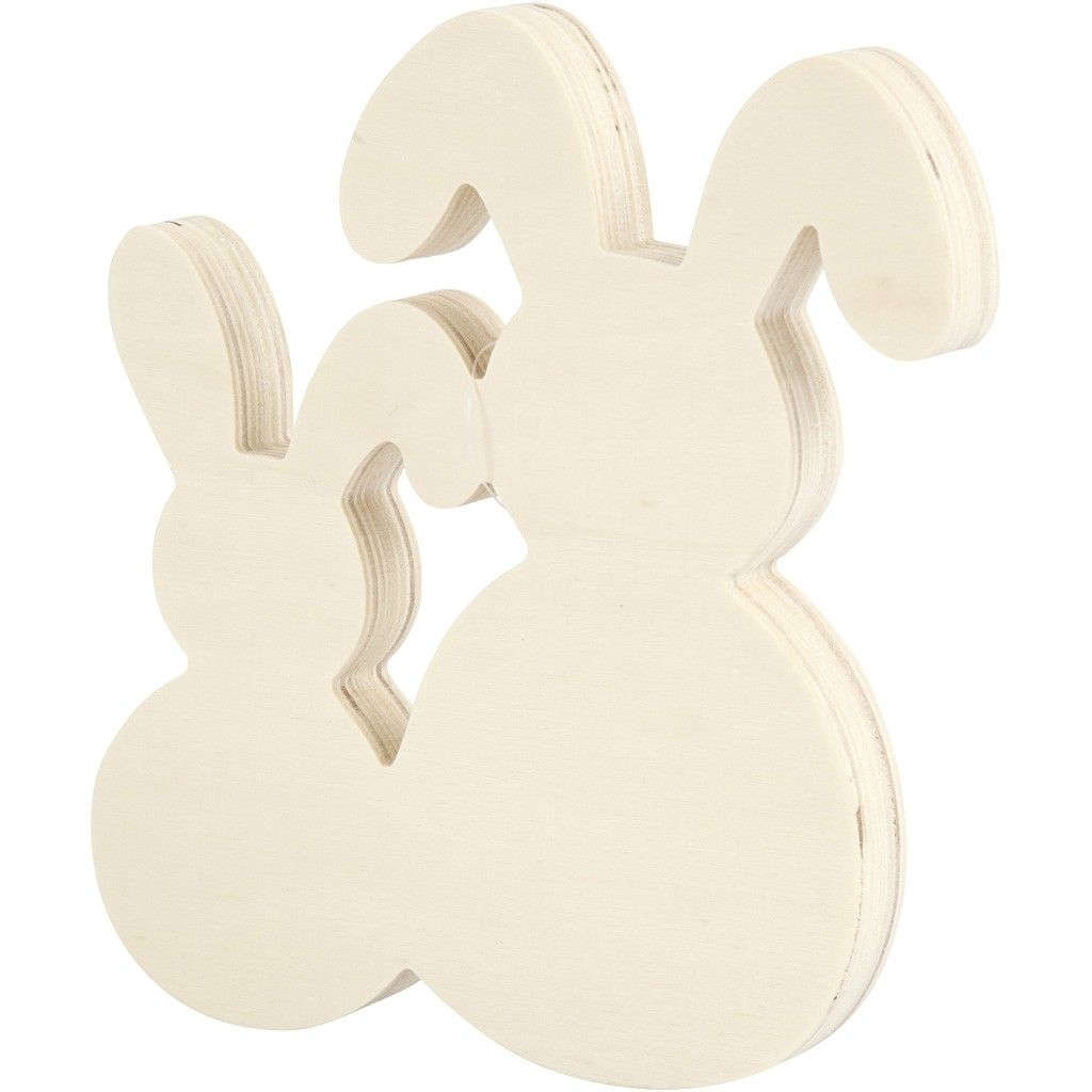 Houten Figuren - Konijntjes